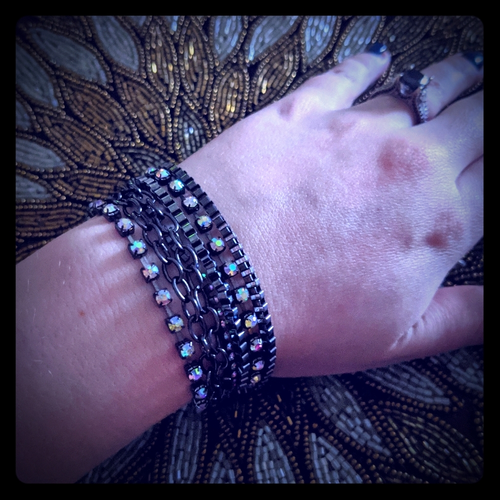 3 for $10 jewelry multi-strand iridescent bracelet